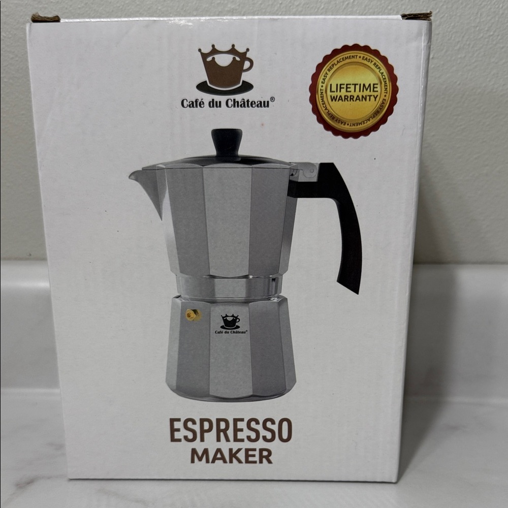Silver Espresso Maker